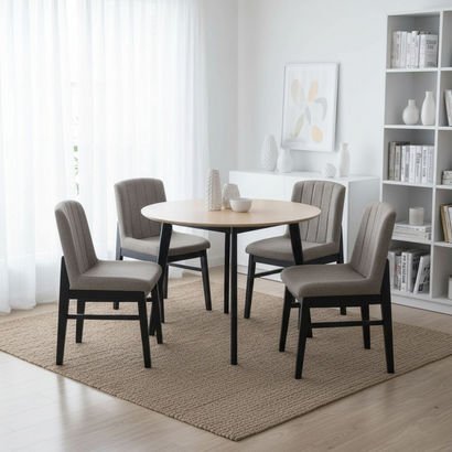 Scandi Caspian 4-Seater Dining Set