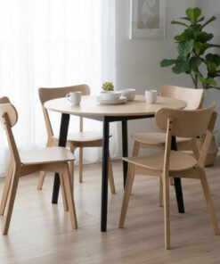 Scandi Luma 4-Seater Round Dining Set
