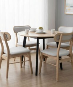 Scandi Nordi 4-Seater Round Dining Set