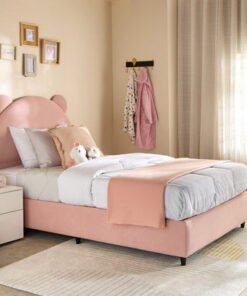 Ivory Clara Upholstered Single Bed - 90x200 cm