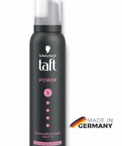 Schwarzkopf TAFT Hair Foam Strong Hold – 150 ml | Cashmere-Like Softness for Dry & Damaged Hair | Protects Against Humidity & Wind | Vegan, Silicone-Free, PETA Approved