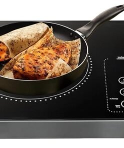 XVersion 3500W Single Infrared Cooker Electric Stove Induction Cooker Hot Plate Ceramic Electric Stove Induction Cooker Hot Plate with Adjustable Temp,Stay Cool Handle for Office/Home/Camping Use, with 1 Year Warranty Single Plate