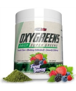 EHP Labs EHPlabs OxyGreens Super Greens Powder - Spirulina & Chlorella Superfood, Green Juice Powder & Greens Supplements with Prebiotic Fibre, Antioxidants & Immunity Support, 30 Serves (Forest Berries)