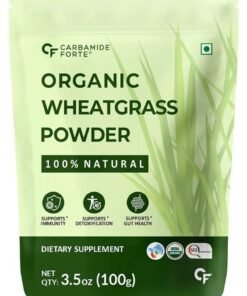 Carbamide Forte 100% Natural Organic Wheatgrass Powder Wheat Grass Juice Organic | Wheatgrass Juice Powder - 100g Wheatgrass Powder Organic