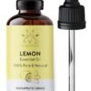 AVD Organics Lemon Essential Oil 30Ml Pure Natural Cold Pressed & Undiluted Use In Aromatherapy Diffusers For Mood Lifting 1 Fl. Oz