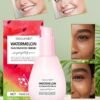 ibcccndc 75ML Watermelon Niacinamide Serum Hyaluronic Facial Serum Brighten with Glycerin and Vitamin E Priming Liquid Highlighter Multi Purpose Lightweight Face Makeup Primer Moisturizing Watermelon Serum