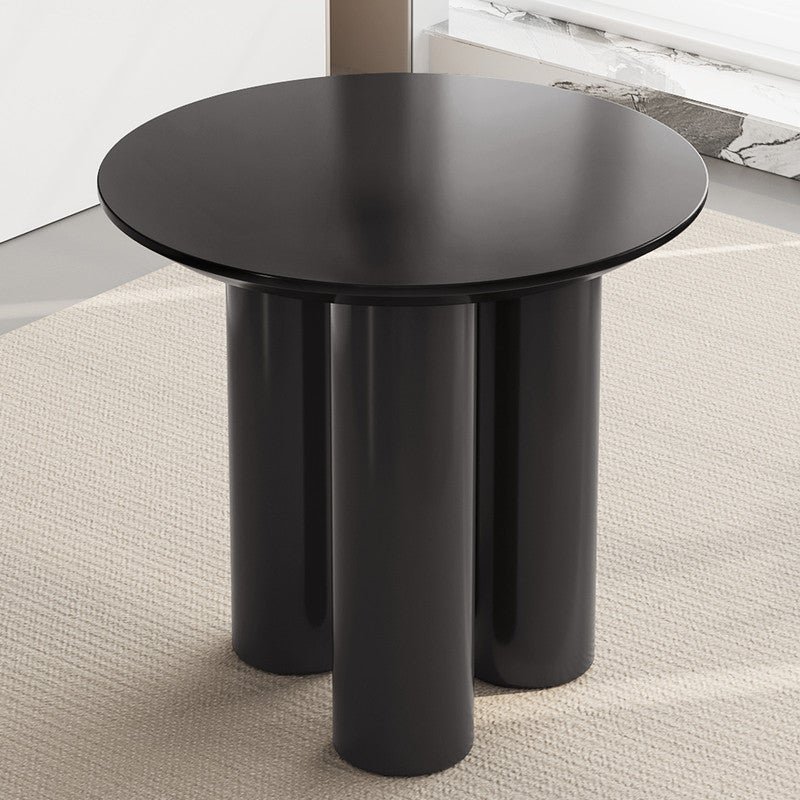 Kitchen circular dining table, modern three legged dining table, 76.2cm suitable for a table of 2 people, minimalist home style dining table furniture, suitable for breakfast tables in living rooms, kitchens, and dining rooms, with small space and only a dining table
