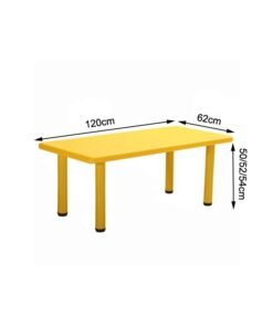 Alternative view of JSAITOYS Kids Plastic Table with Removable Legs Plastic Rectangle Table