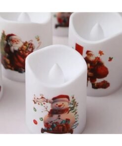 Home Care LED Flameless Tealight Candles, Plastic – Set of 6
