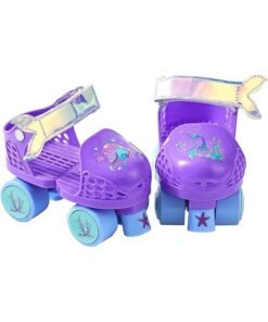 Garlo Kids Roller Skates Girls and Boys Ages 2-6, Toddler Rollerskates Adjustable Quad Skate Shoes for Beginner