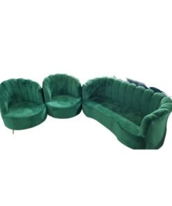 Maharat Al Bahar Classic 5-Seater Sofa: Elegant Design to Enhance Your Home Decor 3+1+1-green 200x80x80