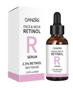 QANZIRE Retinol Face Serum 2.5%, Reduces Wrinkles, Age Spots, Post-Acne Marks. Stimulates Collagen, Firm Skin, Anti Aging with Hyaluronic Acid, Niacinamide (30ml)