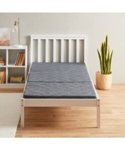 Home Box Smart Single Rebonded Foam Trifold Guest Travel Mattress - 90x190x6 cm
