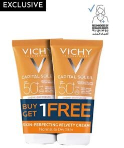 VICHY Capital Soleil Velvety SPF50+ Buy 1 Get 1 Free Sunscreen For Normal To Dry Brown