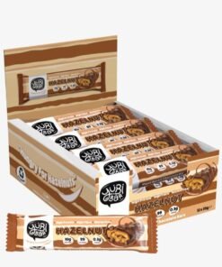 YuBi Bar YUBI VEGAN Protein Bars Hazelnuts- 99 Calories High in Protein and Fiber Low in Sugar, Gluten and Dairy Free. Pack of 12