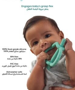 Alternative view of fridababy Get-A-Grip Teether – 3-in-1 Silicone Teething Toy, Easy-Hold Design, BPA-Free, Textured for Gum Relief, Soothes Sore Gums, Baby Essentials for 3+ Months