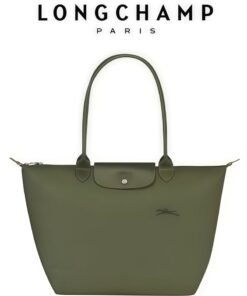 Longchamp Women's Classic Fashion Versatile Large Handbag Shopping Bag Shoulder Bag Handbag Eco-friendly Forest Green