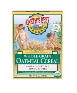 Earth's Best Organic Whole Grain Oatmeal Cereal, 8 Ounce