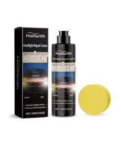 Homonth Headlight Restoration Kit for Cars - Headlamp Lens Cleaner, Car Headlight Polish | Headlight Cleaner and Restorer, Headlight Scratch Repair, Lens Polisher with Sponge for Repair Headlight Scratches