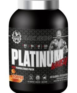 DEXTER JACKSON Black Series Platinum Whey - Ultra Premium Strength Whey & Isolate Protein - Toffee, 2lbs