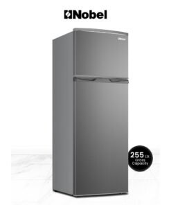 Nobel 255L Double Door Refrigerator with Glass Shelves, Multi Air Flow, Defrost Cooling, Energy Saving  - NR255RS Dark Silver NR255RS Inox Colour