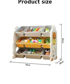 Alternative view of JSAITOYS Kids Storage Book Toy Shelf Plastic Material Child Cabinet For Home