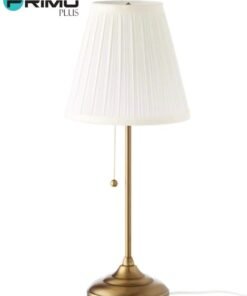 ARSTID Table Lamp  warm lightning metal 75 Watt White/Gold 55cm