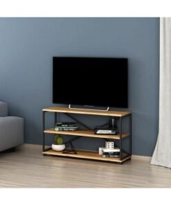 DANUBE HOME Nuovo TV Cabinet For Up To 55 Inches TV Multifunctional Home Theater TV Rack Brown 102x30x55 cm