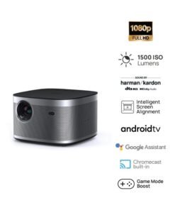 XGIMI Horizon Full HD Long Throw Projector, 1500 ISO Lumens, Up To 200" Screen Size, For Home/Office, 2x 8W Harman/Kardon Speakers, Dolby Audio, Intelligent Screen Adaptation - Space Grey