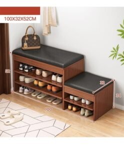 KLNAMAEAAN Step Model 2 and 3 Tier Multifunctional Shoe Cabinet Rack with Seat