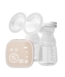 Be a better mom Wearable Double Electric Breast Pump with Lactation Function - Digital Display with Hands-Free and Lightweight Level 15 Pump, 180ml*2 Pcs Capacity, 2500mAh Battery, 3 Modes, and 9 Gears 53x35x57.2mm