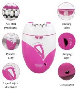 DUNISO Women's Rechargeable Epilator Hair Removal Device Painless Hair Removal Tool Smooth Touch Hair Removal Focusing Silky Smooth Skin Applicable to Any Part of The Body Ideal Women's Day Mother's Day Gift