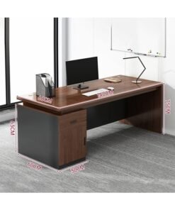 keke Modern Multifunctional Computer Table Home Office Writing Workstation with Storage Shelves 140 CM