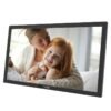 PROMATE Full HD Digital Photo Frame with 15.6-Inch Touchscreen, 32GB Storage, Wireless App Control, Multi Picture & Video Formats Compatibility, USB/TF Card Support, Dual Speakers, Memoria-15 Black