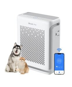 LEVOIT Smart Air Purifier For Pet Care Smart H13 True HEPA Filter With Pet Mode For Pet Odors, Pet Hairs, Allergy With Washable Pre-Filter To Trap Hairs Covers 52m² White LAP-V102S-AAS White