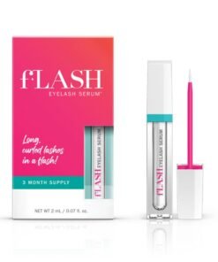 Flash Eyelash Serum – Advanced Lash Treatment for Longer, Fuller Lashes – Promotes Natural Lash Growth & Strength – 2ml (3-Month Supply)