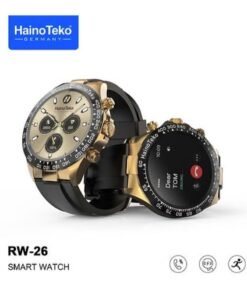 Haino Teko RW-26 Smart Watch Gold | Stylish Full Screen Display, Heart Rate Monitor, Fitness Tracker, Bluetooth Calling, Waterproof, Ideal for Men & Women