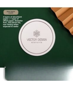 Hotel Hotel Bed & Breakfast Paper Disposable Absorbent Coaster Conference Tea Cup Mat Ashtray Pad Paper Can Be Ordered