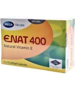 Natural Enat 400 Vitamin E Capsules 30 (Capsules for Skin, Hair & Antioxidant Support)