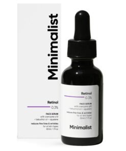 MINIMALIST Anti Aging Face Serum with 0.3% Retinol |Night Face Serum With Retinol And Q10 To Reduce Fine Lines And Wrinkles | For Women And Men