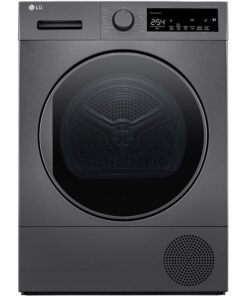 LG 8 Kg Tumble Dryer, Big LED, Sensor Dry, Heat Pump, Visible And Elegant Design, Galvanized Drum, Child Lock, Made In Türkiye 8 kg RH80T2SP7RM Dark Silver