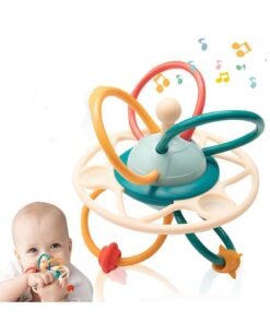 XICEN Baby Teething Toy Manhattan Ball Rattles Toddlers Silicone Teether Learning Activity Toys Infants Montessori Sensory Toys
