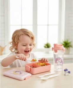 Super ZYouth Lunch Boxes with Water Cup Set for Kids, Bento Box for Children's School with Removable Divider, Leak-Proof Lunch Food Container