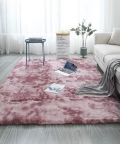 Garlo Area Rugs for Bedroom Living Room Fluffy  Fur Rug for Kids Nursery Dorm Room Cozy Furry Rugs Plush Throw Rug Decorative Accent Rug for Indoor Home Floor Carpet 120 x 160 cm (Pink)