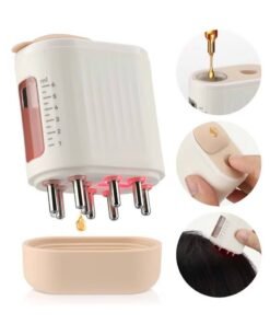 Rock Pow Electric Massage Brush Head Scalp Massager Hair Growth Oil Serum Comb Waterproof Head Scratcher Regrowth Hair Treatment With Red Light Therapy