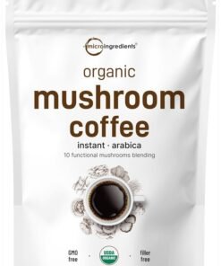 Micro Ingredients Organic Mushroom Coffee, Instant-Arabica, 28 oz