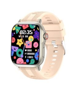 Volynix Smartwatch,  Waterproof Fitness Watch, Bluetooth Calling, Multilingual English Arabic,Zinc Alloy Vacuum Plating, Heart Rate Monitoring, Smartwatch for Men and Women, Gift for Girls and Boys - Champagne Gold