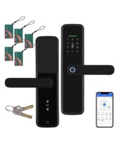 YASUCISS Smart Door Lock,WiFi and Bluetooth 2-in-1 Smart Lock,GCC Version No Need Extra Gateway,Digital Door with Reversible Handle for Home Apartment Airbnb