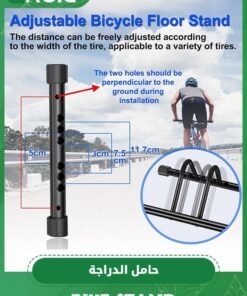 GROIC 2 Bikes Floor Bike Stand,Bike Parking Rack,Bike Storage Stand,Bike Floor Stand,Bicycle Floor Parking Rack Stand for Mountain MTB Road Bike - Image 3