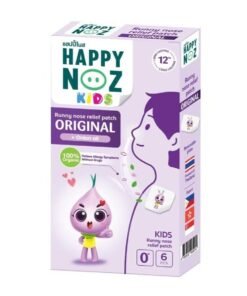 Happy Noz Original Kids Patch – Natural Runny Nose & Allergy Relief Patch | Organic Essential Oils Blend with Lavender, Eucalyptus & Peppermint (6pcs)